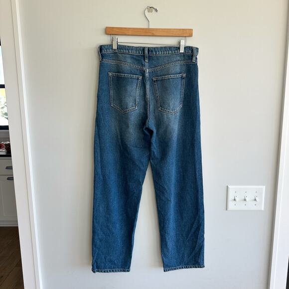 Banana Republic High Rise Barrel Fit Jeans Hemlock Wash 28 - Picture 3 of 10